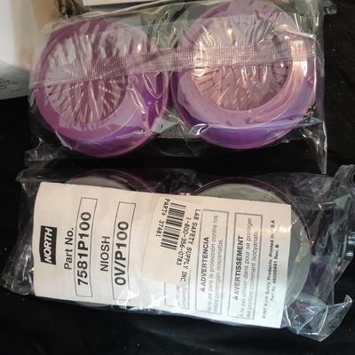 Honeywell NORTH safety Organic vapors respiratory replacement filters Different colors are different strengths. (2)