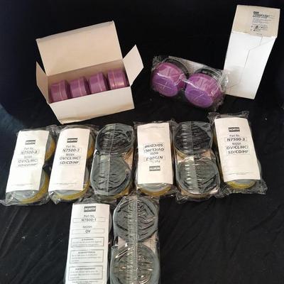 Honeywell NORTH safety Organic vapors respiratory replacement filters Different colors are different strengths. (3)