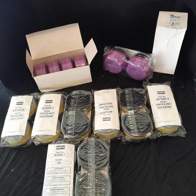 Honeywell NORTH safety Organic vapors respiratory replacement filters Different colors are different strengths. (3)