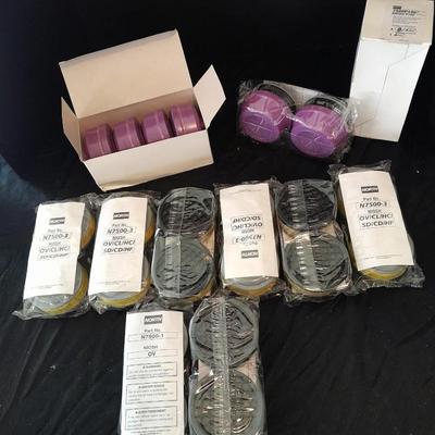 Honeywell NORTH safety Organic vapors respiratory replacement filters Different colors are different strengths. (3)