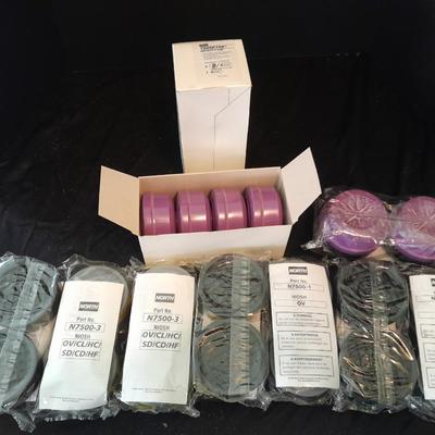 Honeywell NORTH safety Organic vapors respiratory replacement filters Different colors are different strengths. (5)