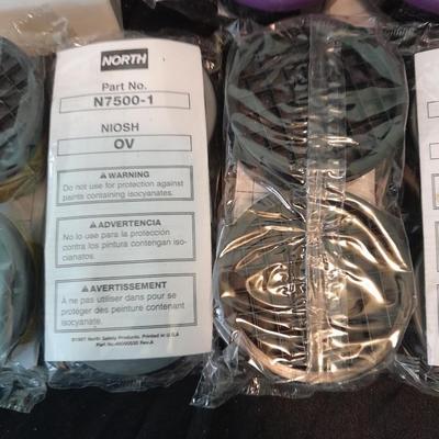 Honeywell NORTH safety Organic vapors respiratory replacement filters Different colors are different strengths. (5)