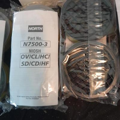 Honeywell NORTH safety Organic vapors respiratory replacement filters Different colors are different strengths. (5)