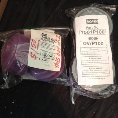 Honeywell NORTH safety Organic vapors respiratory replacement filters Different colors are different strengths. (6)