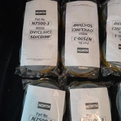 Honeywell NORTH safety Organic vapors respiratory replacement filters Different colors are different strengths. (7)