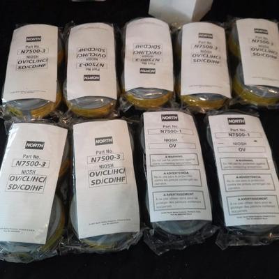 Honeywell NORTH safety Organic vapors respiratory replacement filters Different colors are different strengths. (7)