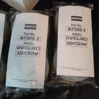 Honeywell NORTH safety Organic vapors respiratory replacement filters Different colors are different strengths. (7)