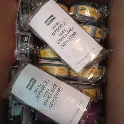 Honeywell NORTH safety Organic vapors respiratory replacement filters Different colors are different strengths. (7)