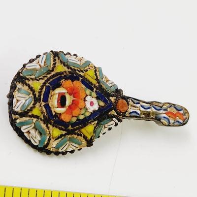 VINTAGE MICRO MOSAIC MANDOLIN PIN