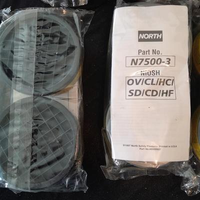 Honeywell NORTH safety Organic vapors respiratory replacement filters Different colors are different strengths. (4)