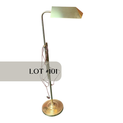 Lot 101 | Articulating Brass Floor Lamp