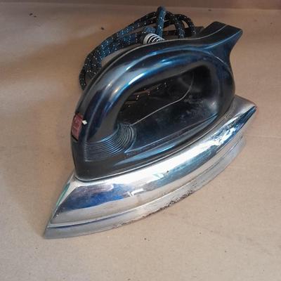 Vintage Ironmaster Model A-4Clothing Iron with folding Ironing board and Rack