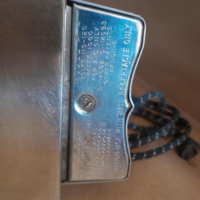 Vintage Ironmaster Model A-4Clothing Iron with folding Ironing board and Rack