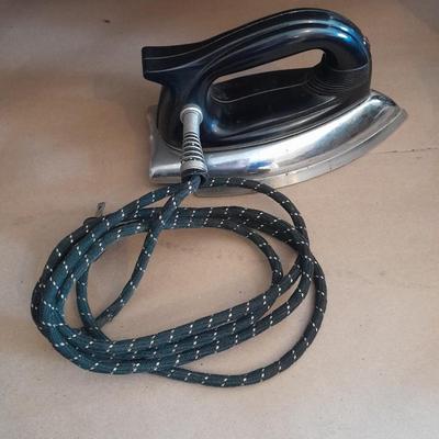 Vintage Ironmaster Model A-4Clothing Iron with folding Ironing board and Rack