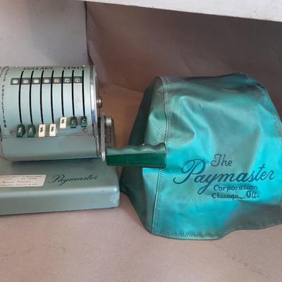 Vintage 1960's Paymaster X-550 Paycheck Check Stamper Printer USA