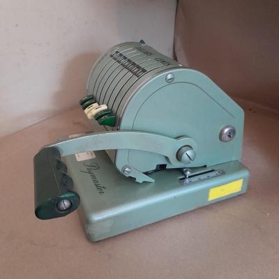 Vintage 1960's Paymaster X-550 Paycheck Check Stamper Printer USA