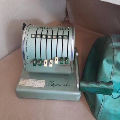 Vintage 1960's Paymaster X-550 Paycheck Check Stamper Printer USA