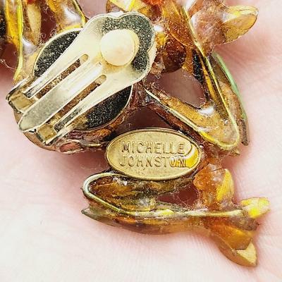 VINTAGE CRYSTAL MICHELLE JOHNSON EARRING