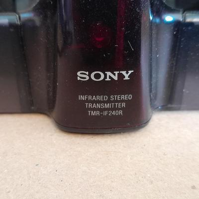 Sony Infrared stereo transmitterTMR-IF240R headphones with charger and Music on CD