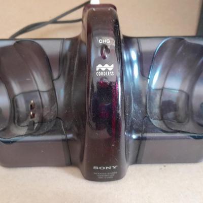 Sony Infrared stereo transmitterTMR-IF240R headphones with charger and Music on CD