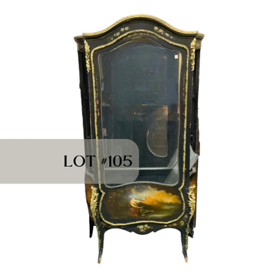 Lot 105 | Intricate Convex Glass Cabinet