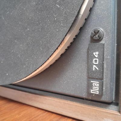 Vintage Dual CS 704 Electronic Direct Drive Turntable Made in Germany with a pair of Realistic speakers