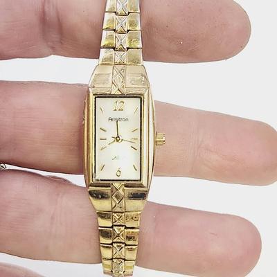 ARMITRON NOW #75/3414GP SWISS MADE - MOTHER OF PEARL FACE - STRETCH BAND