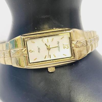 ARMITRON NOW #75/3414GP SWISS MADE - MOTHER OF PEARL FACE - STRETCH BAND