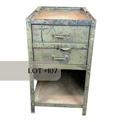 107 | Industrial Salvage Two-Drawer Table