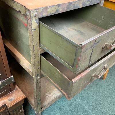 107 | Industrial Salvage Two-Drawer Table
