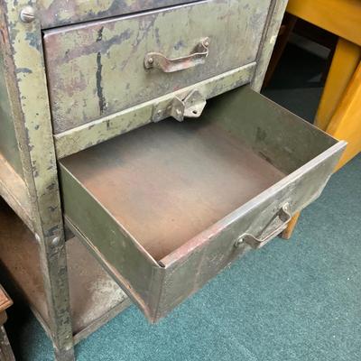 107 | Industrial Salvage Two-Drawer Table
