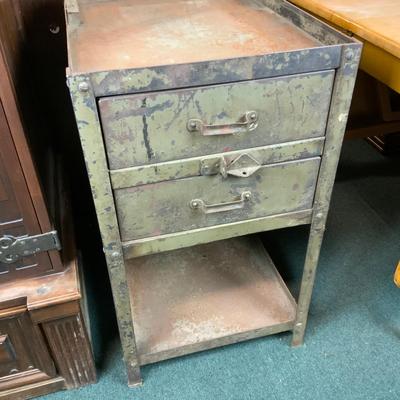 107 | Industrial Salvage Two-Drawer Table