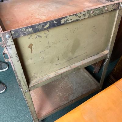 107 | Industrial Salvage Two-Drawer Table