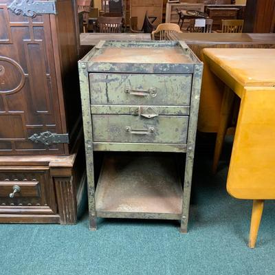 107 | Industrial Salvage Two-Drawer Table