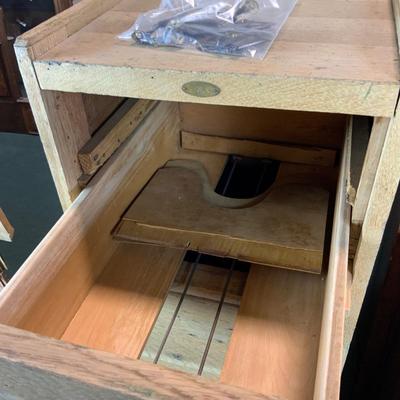 Lot 108 | Stripped-Down Oak Filing Cabinet