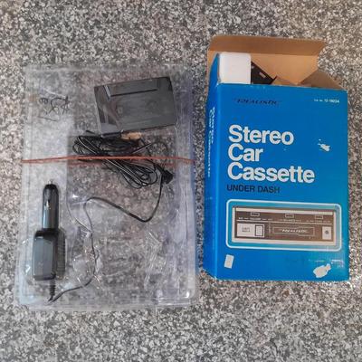 New in the box, vintage Realistic stereo car cassette player Under dash mount includes all hardware!