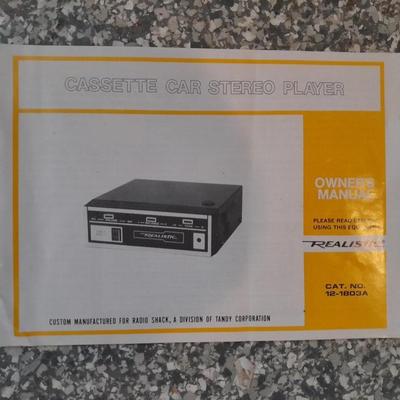 New in the box, vintage Realistic stereo car cassette player Under dash mount includes all hardware!
