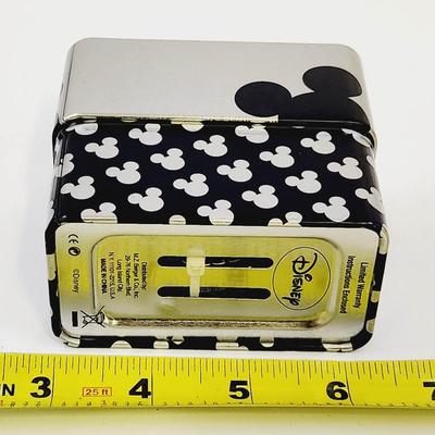 NEW DISNEY MICKEY & MINNIE WATCH - SILVER TONED W/ ORIGINAL PACKAGING