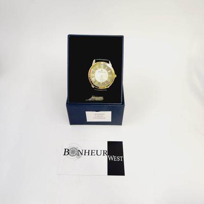 NEW LEATHER BAND  BERNOUILLI FAUN II WATCH W/ ORIGINAL BOX