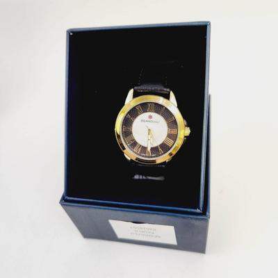 NEW LEATHER BAND  BERNOUILLI FAUN II WATCH W/ ORIGINAL BOX