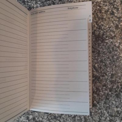 Executive Desk accessories, all wood / metal address book, paper organizer, pen jar, pen holder and a writing pad