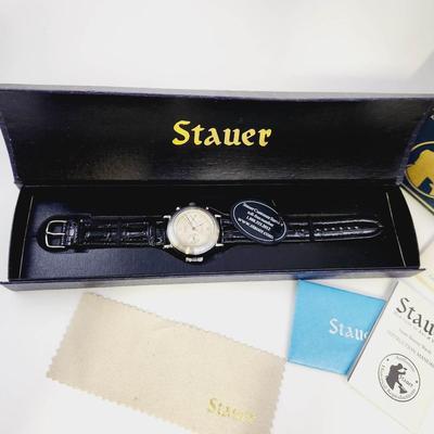 NEW STAUER 1944 RITORNO TIMEPIECE WATCH W/ ORGINAL PAPERWORK & PACKAGING