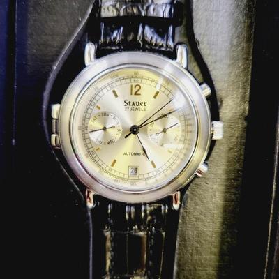 NEW STAUER 1944 RITORNO TIMEPIECE WATCH W/ ORGINAL PAPERWORK & PACKAGING