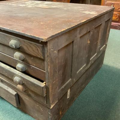 Lot 112 | Industrial Salvage Cartographerâ€™s Chest