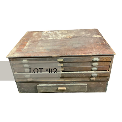 Lot 112 | Industrial Salvage Cartographerâ€™s Chest