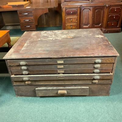 Lot 112 | Industrial Salvage Cartographerâ€™s Chest