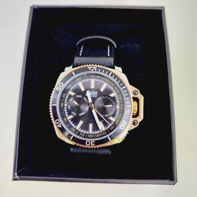 NEW WOHLER TRIBECA LEATHER BAND WATCH