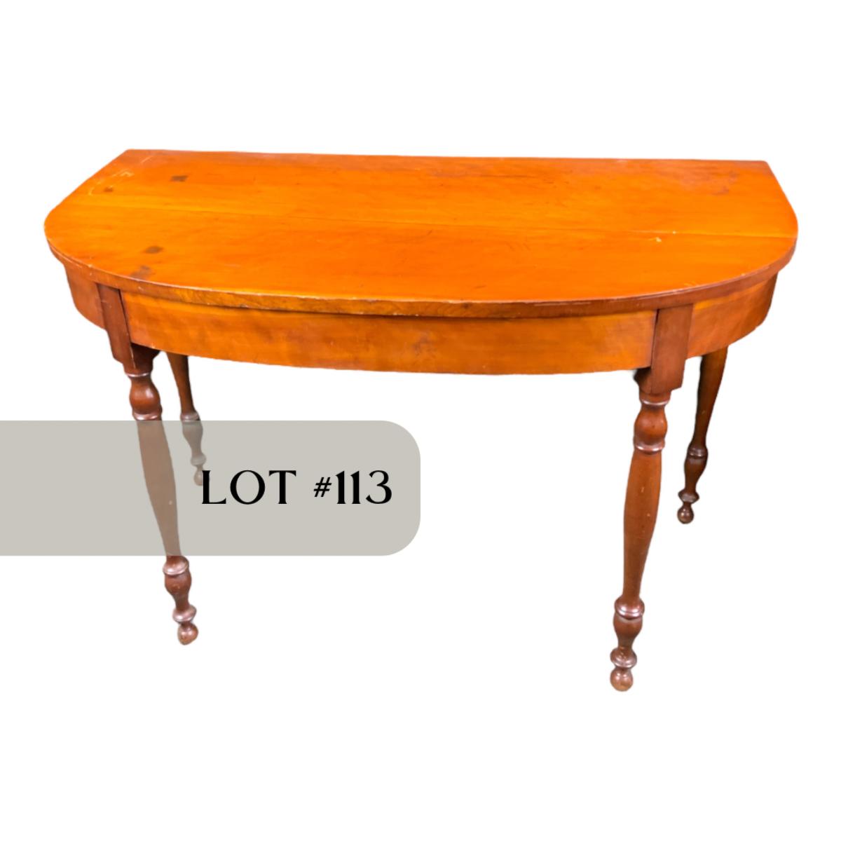Lot 113 HalfMoon Table