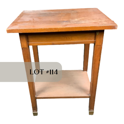 Lot 114 | Small Square Accent Table