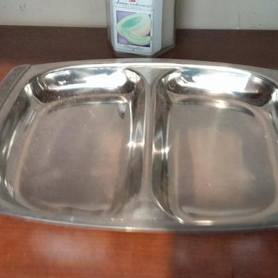 Kitchen platter, Condiment containers and Tray Stainless USAT 1948 ARMY Transport Legion Utensils Creamer